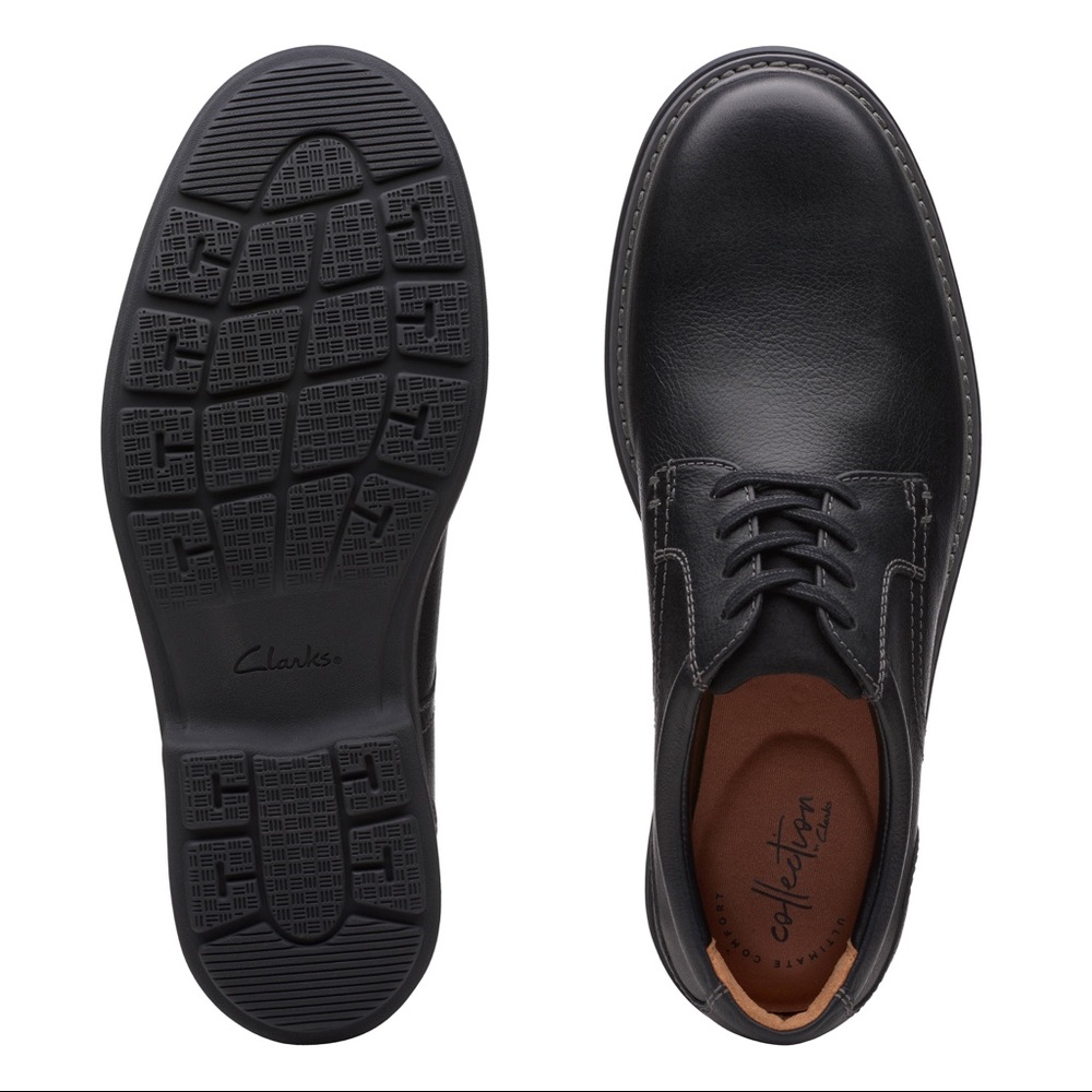 Brand new men Clarks black leather casual oxford - Picture 14 of 14